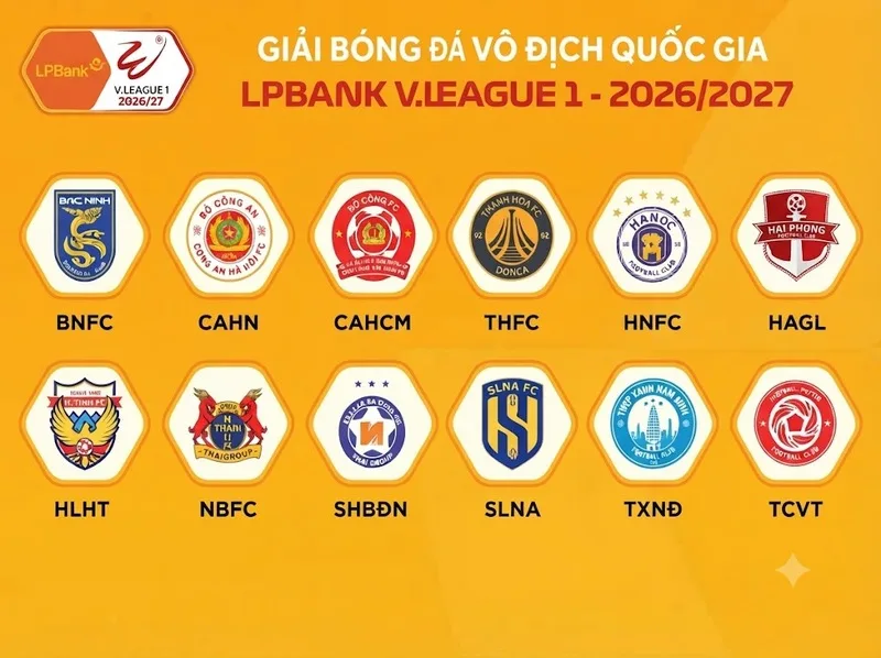 V.League 1 là sân chơi hàng đầu với cuộc cạnh tranh chức vô địch và trụ hạng gay cấn.
